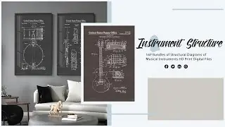 16P Bundles of Musical Instrument Patent Print Digital Files