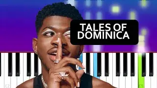 Lil Nas X - Tales Of Dominica  (Piano Tutorial)