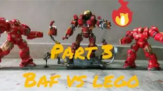 Comparing Lego Hulk buster vs BAF Action Figure Toy Game. lepin blocks. Marvel DC superhero Part 3