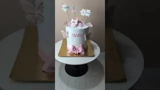 1 years baby girl cake design for beginners 🩷💗😱😭#shortsvideo #cake #share #cakedecorating #ytshorts