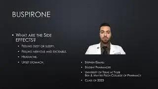Buspirone (Buspar) Patient Counseling