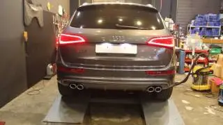 audi Q5 35TDI SQ5 exhaust system install sound booster