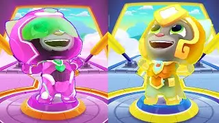 Talking Tom Hero Dash Colors - Super Trooper Tom Vs Gold Flash Tom Gameplay