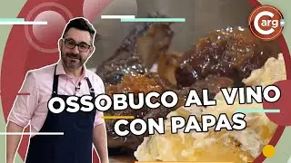 OSSOBUCO AL VINO TINTO CON PAPAS A LA CREMA