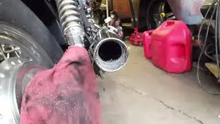 Honda shadow spirit exhaust  hole saw mod