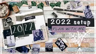 plan with me | 2022 setup | BREAKING some bullet journal &ldquo;RULES&rdquo; | budget trackers to mood board