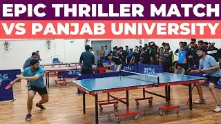 My Epic Thriller Table Tennis🏓 Match Vs Panjab University Chandigarh | IIT Mandi Fest Rann-Neeti