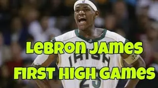 🏀 LEBRON JAMES First National TV game in high school/Sports NBA Channel
