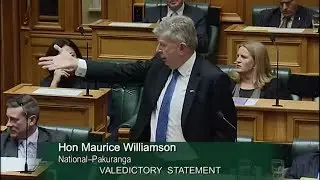 Valedictory Statement- Maurice Williamson