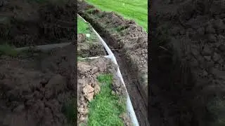 Rain Water Removal 380 Foot PVC Root Proof System. #shorts #efficiency #professional #pitchperfect