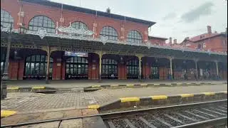 RegioExpress 1143 announcement at Suceava/Burdujeni railway station