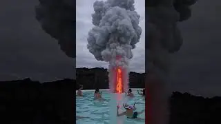 Blue Lagoon Blows Up Behind the Spa! 📱🌋 Everyone&rsquo;s Filming
