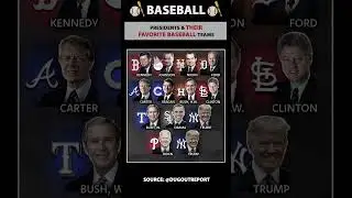 U.S Presidents Favorite Baseball Teams #mlb #baseball #mlbstats #sports #mlbhistory