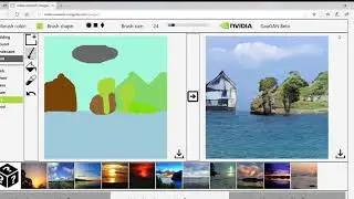 NVIDIA GAUGAN Sketching : AI for Creatives