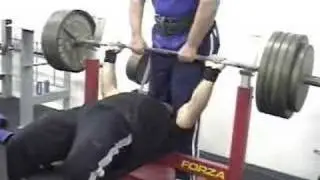 Ryan Celli 475 Raw training for Raw Unity meet