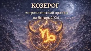 КОЗЕРОГ ♑. ЯНВАРЬ 2026. Астрологический прогноз. Основные сферы жизни.