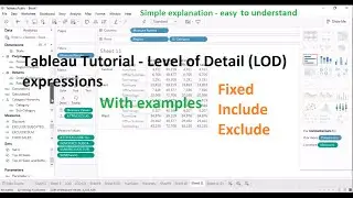 Tableau tutorial | Level of Detail LOD expressions | With examples