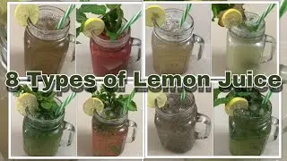 8 Types Of Lemon Juice Recipe | Different Types Of Lemon Juice | Lemon Juice Variety Recipes