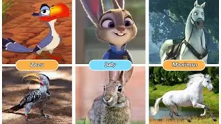 Comparison : Disney Characters as Real Animals (part 2)