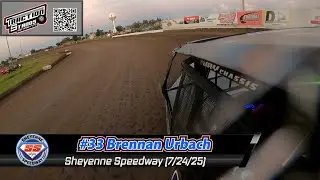 #33 Brennan Urbach WISSOTA Midwest Mod On-Board @ Sheyenne (7/24/25)