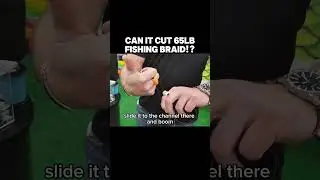 Can it cut 65lb fishing bait? Watch this 🎣🔥 #fishing #shorts #bassfishing