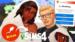 WE GOT MARRIED!! 💍💞 | Playing Bitlife in The Sims 4 #34