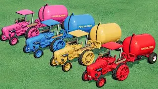Work with Colors - SLURRY TANKER WORK with Mini Tractors | Farming Simulator 22