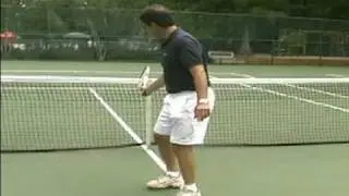 Beginning Tennis Tips & Techniques : Racket Position for the Tennis Forehand Ground Stroke