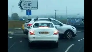 Whitevanman999  Dash Cam #123 - Idiot drivers