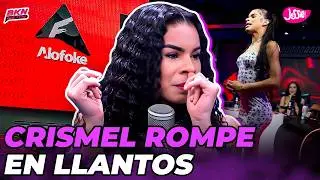 CRISMEL ROMPE EN LLANTOS Y CONFIESA QUE NO ESTUVO PREPARADA PARA ESTAR EN ALOFOKE RADIO SHOW 