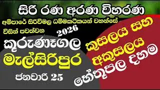 හේතුපල දහම ,කුසලය සහ අකුසලය, මැල්සිරිපූර කුරුණෑගල