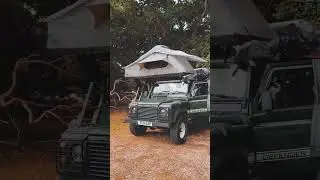 Turnkey camping adventures in a #rooftoptent #landrover #defender