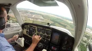 BE58 Baron landing LGC-TYS