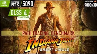 Indiana Jones and the Great Circle - RTX 5090 - 9800x3D - 4K DLSS4 - Path Tracing Benchmark