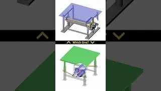 Which option would you prefer? Table Lifting Mechanism 📌  #table #3ddesign #solidworks #cad #3dcad