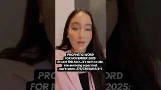 Prophetic Word November 2025 #prophet#message#spirituality#bible#11#relationship#jesus#november