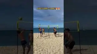 #1 Beach Game!🏐 #crossnet #beach #volleyball #bestgame #fun #beachday #viral #fyp #shortsviral
