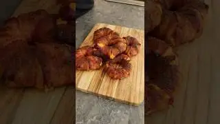 Bacon Wrapped BBQ Chicken Onion Rings