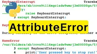AttributeError | Python | Tutorial