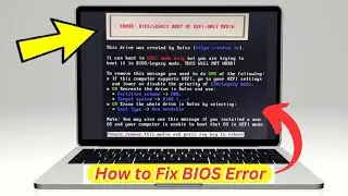 BIOS/LEGACY BOOT OF UEFI-ONLY MEDIA Error |How to fix error Bios legacy Boot Of UEFI Only Media 2024