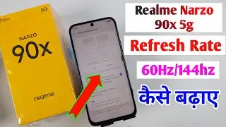 Realme Narzo 90x 5g refresh rate change/how to change refresh rate in Realme Narzo 90x/60hz,144hz