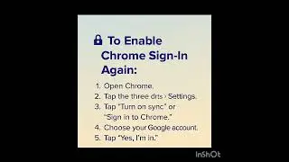 how to disable and enable chrome sign in.