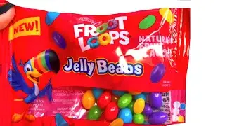 NEW Fruit Loops Rainbow Jelly Beans Candy Opening