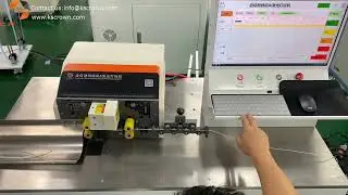 Automatic wire stripping machine with laser marking WL-JGDB02 - Suzhou Crown