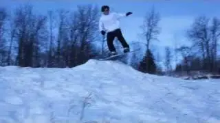 jared snowboarding in the Irish Hills