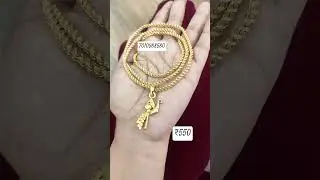 One gram forming om dollar chain#26 inch#7010988580 #offerprice #jewellery