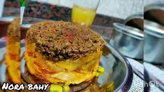 طاجن مكرونة باللحمة المفرومة🍝بتاع محلات الكشرى🔥حاجه كده تووحفه بنفس الطعم👌مش هتشتريه من بره تانى