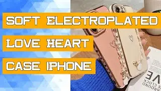 Soft Electroplated Love Heart Case iPhone 11 12 13 14 Pro Max XS X XR 7 8 Plus SE 2020 Silicone Brac