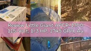 Review Little Giant APCP-1700 115-Volt, 1/3 HP, 1745 GPH, Automatic, Submersible, Swimming Pool Cove