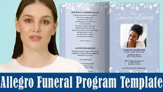 Funeral Program Template DIY - Change Background 